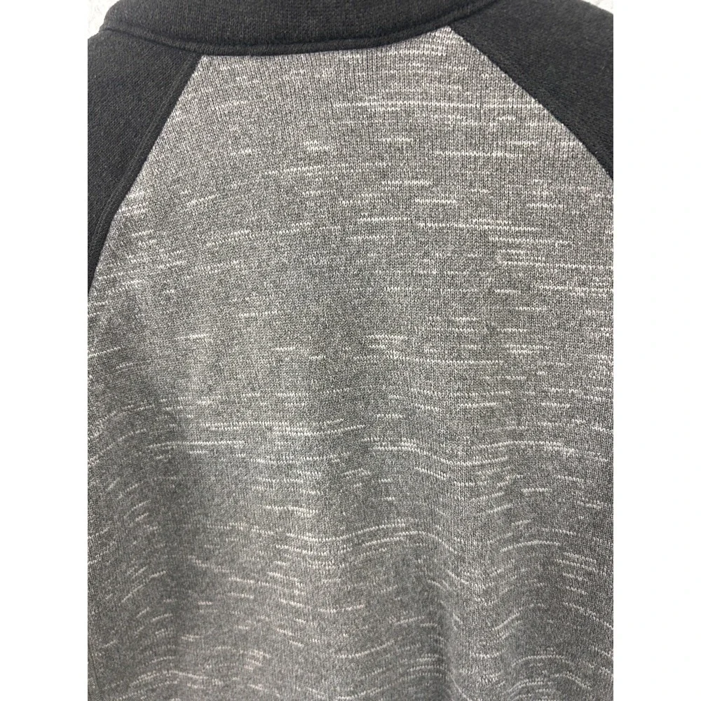 Patagonia Better Sweater Mens Medium Gray Black 1/4 Zip Fleece‎ Pullover Jacket